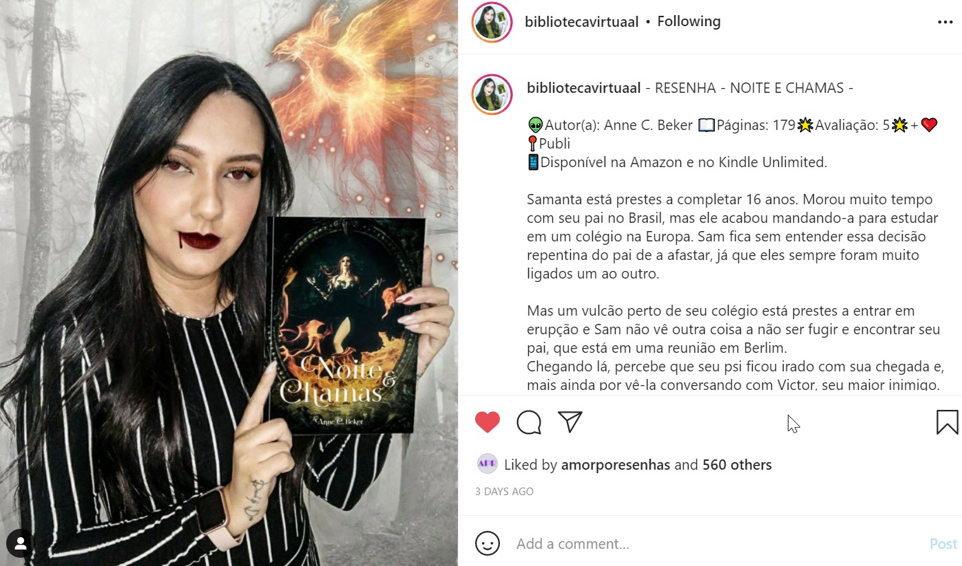 resenha instagram